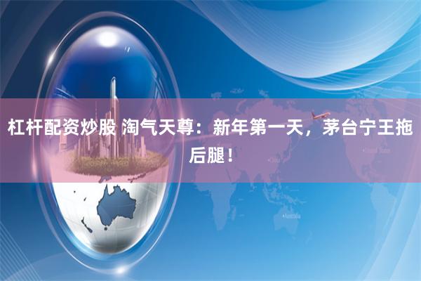 杠杆配资炒股 淘气天尊：新年第一天，茅台宁王拖后腿！